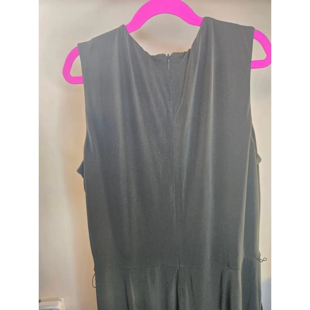 Women's Michael Kors Jumpsuit M Green with Gold Zipper